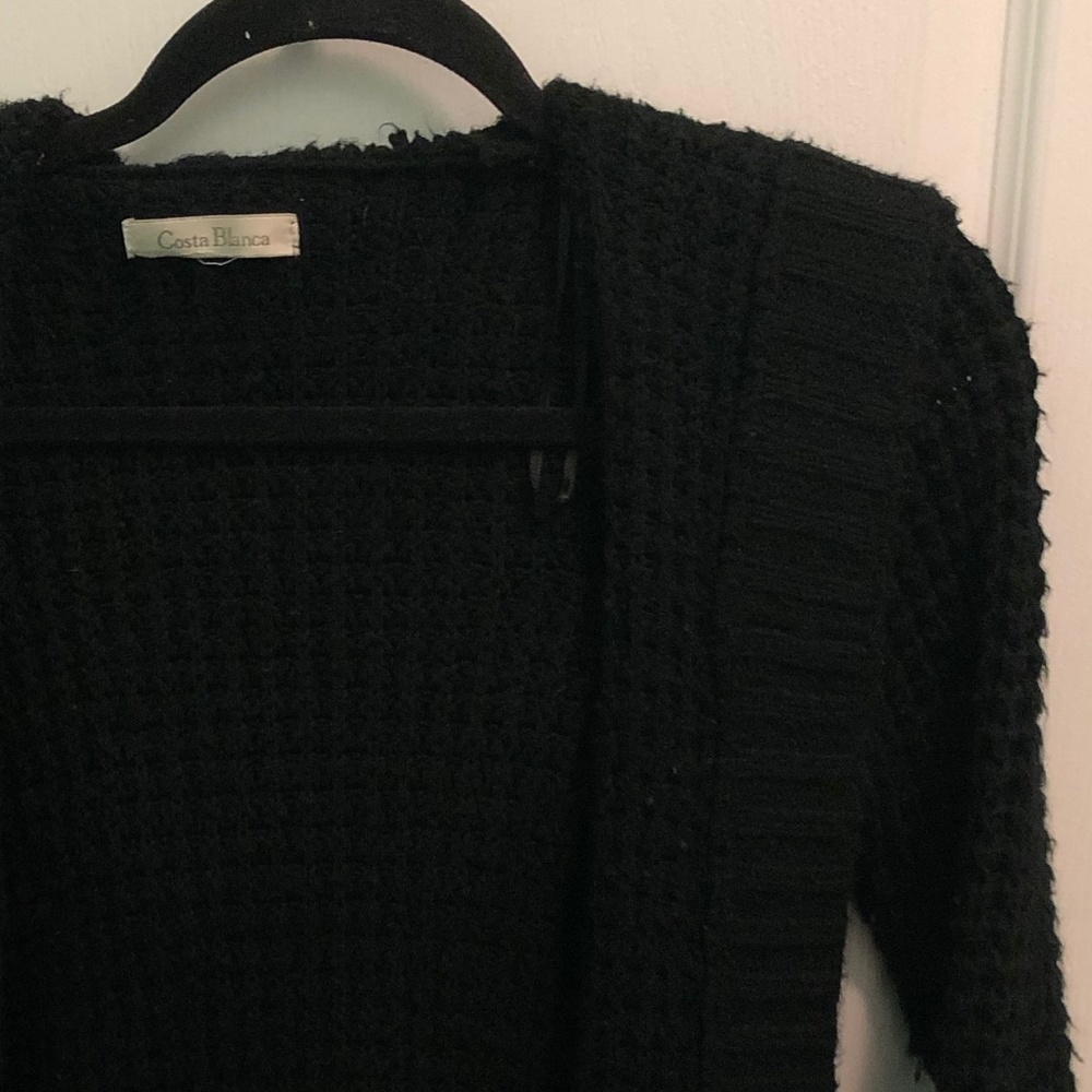 Costa Blanca black knit cardigan